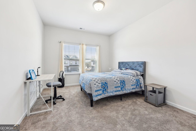 bedroom featuring carpet floors