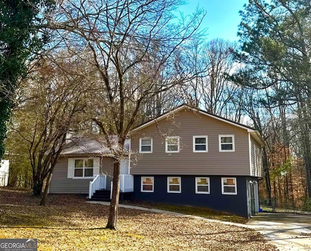 view of front of home