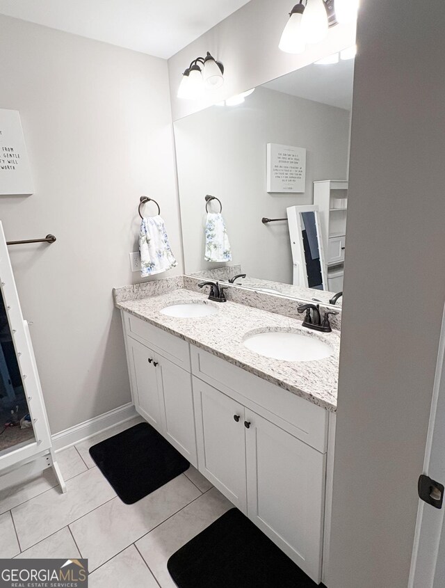 601HYDRANGEAL 601 Hydrangea Ln, Bremen, GA 30110 - bathroom with double vanity and tile patterned floors