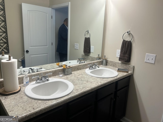 bathroom featuring vanity