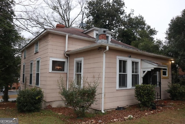 view of home's exterior