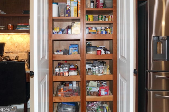 view of pantry