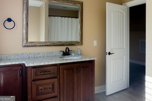 bathroom with vanity