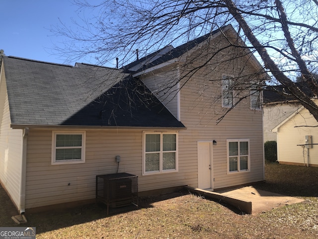 rear view of property with a patio area