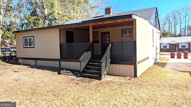 view of front of home