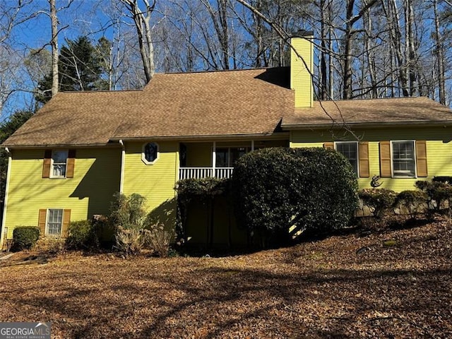 view of front of home