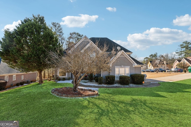 front of property with a front yard