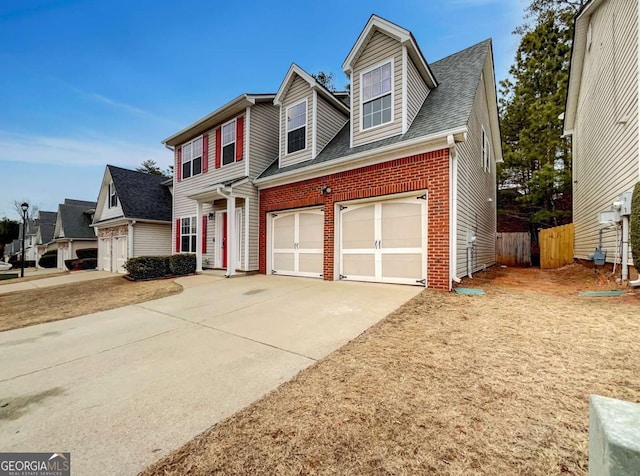 view of front of house featuring a garage