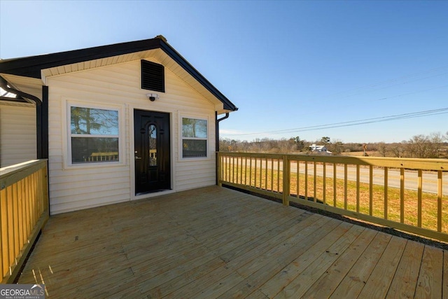 view of wooden terrace