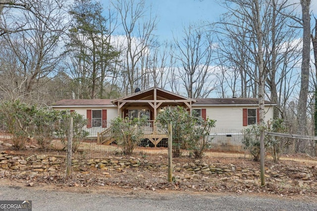 view of ranch-style home