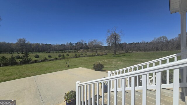 view of nature featuring a rural view