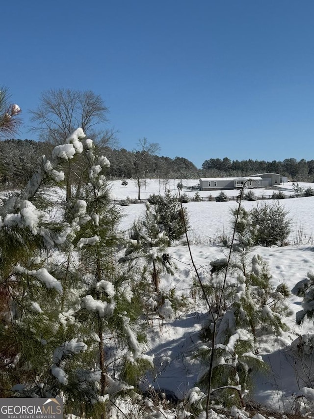 view of snowy landscape