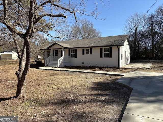 view of ranch-style house