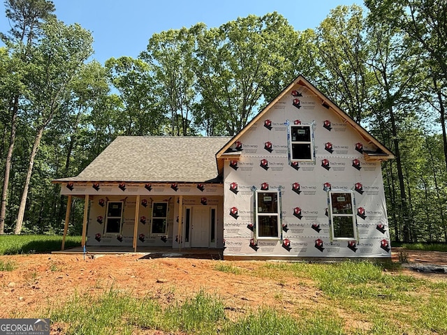 150 Asa Moseley Rd, Mcdonough, GA 30252 - property under construction featuring covered porch and a shingled roof