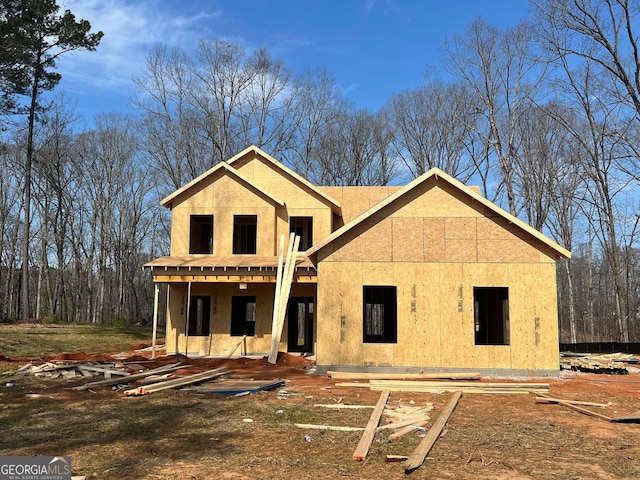 property under construction featuring stucco siding