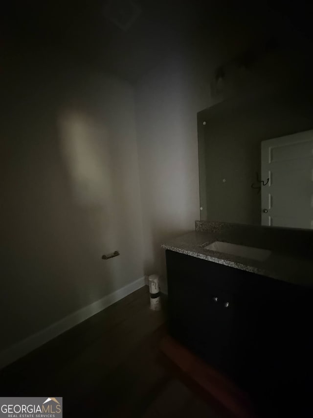 148 Asa Moseley Rd, Mcdonough, GA 30252 - bathroom with vanity and baseboards