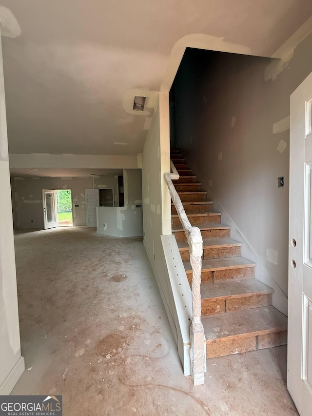 view of stairs