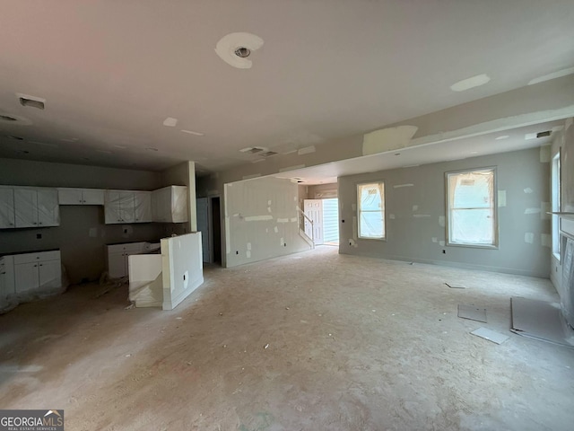 view of unfurnished living room