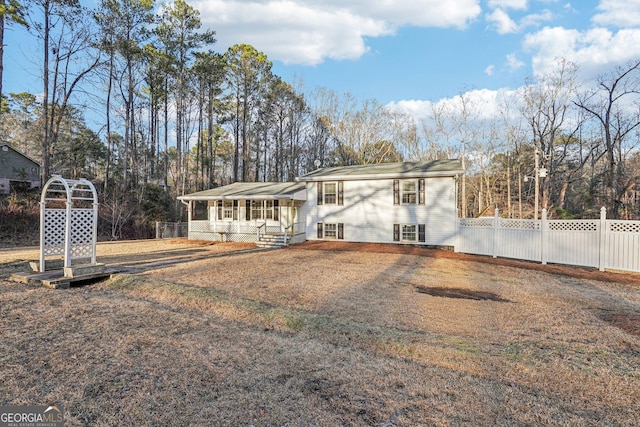 view of front of house