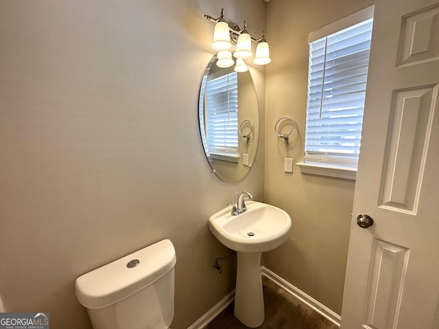 bathroom featuring toilet