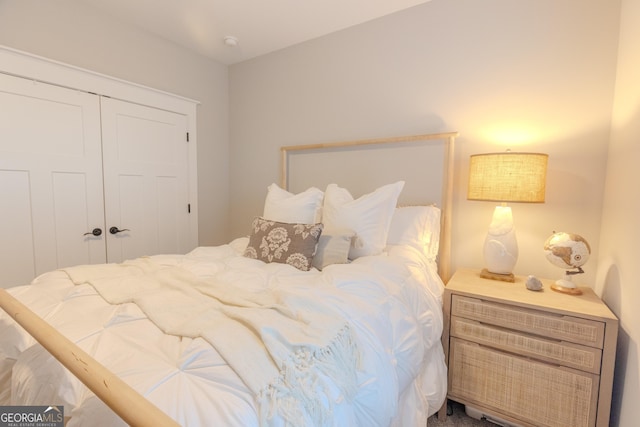 bedroom featuring a closet