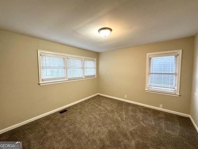 view of carpeted empty room