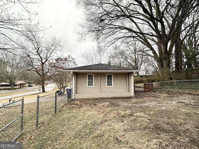 view of side of property