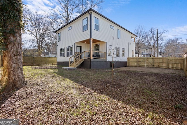 view of back of property