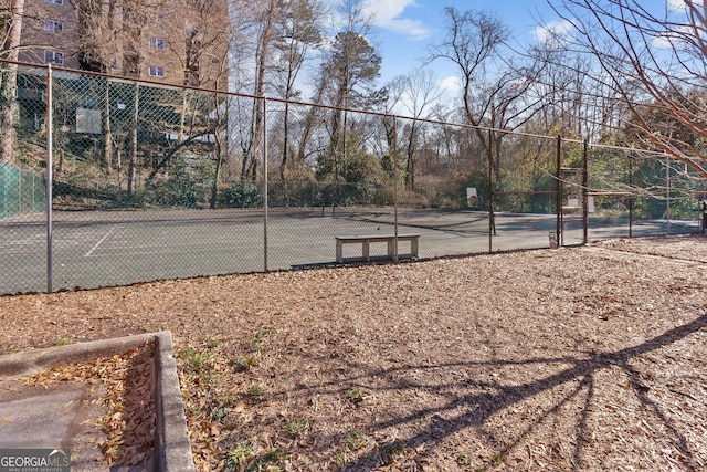 view of sport court