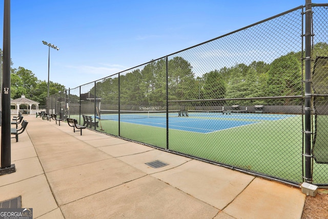128 Greenview Dr, Newnan, GA 30265 - view of tennis court with fence