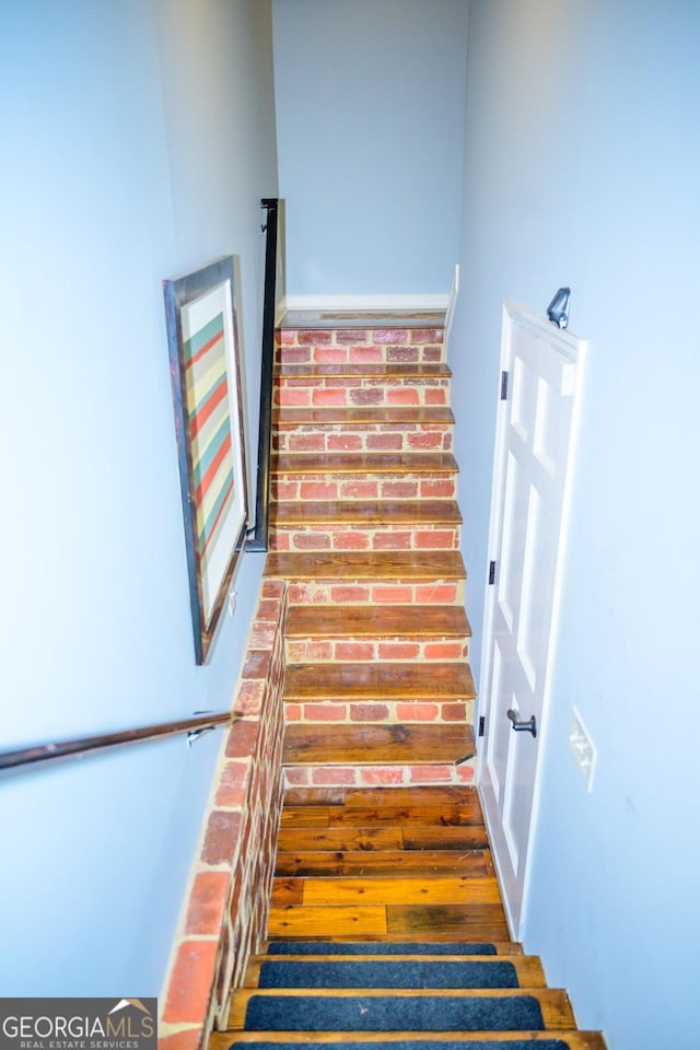 view of stairs