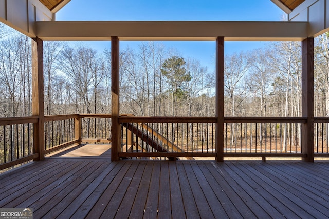 view of wooden terrace