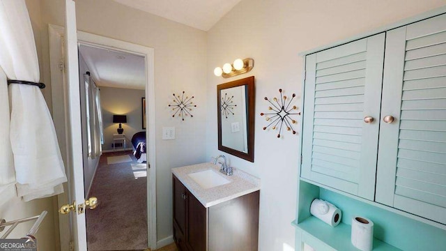 bathroom with vanity