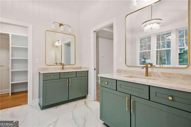 bathroom with vanity