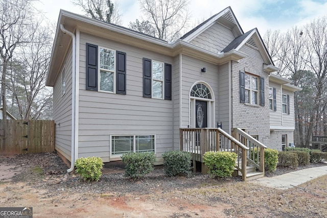 view of front of home