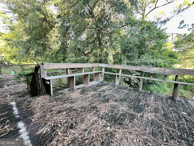 view of wooden terrace