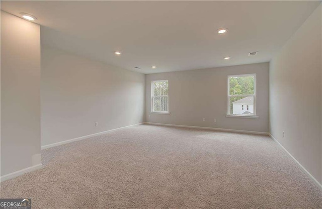 view of carpeted empty room