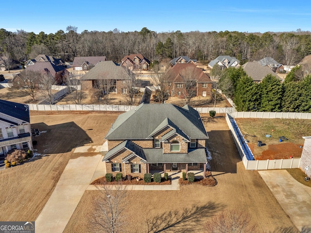 birds eye view of property