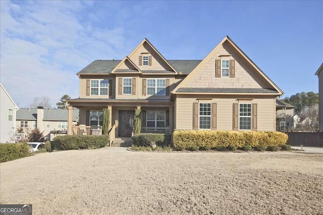 craftsman-style house with a porch