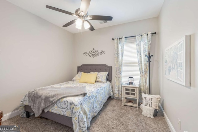 773 Riverwalk Manor Dr, Dallas, GA 30132 - carpeted bedroom featuring baseboards and a ceiling fan
