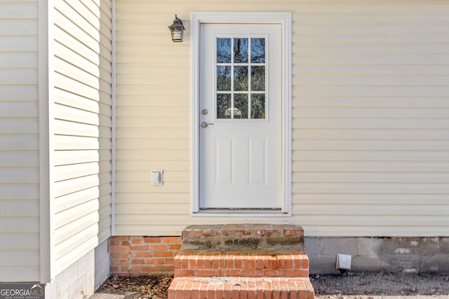 view of entrance to property