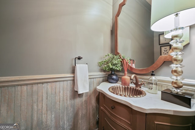 bathroom with vanity