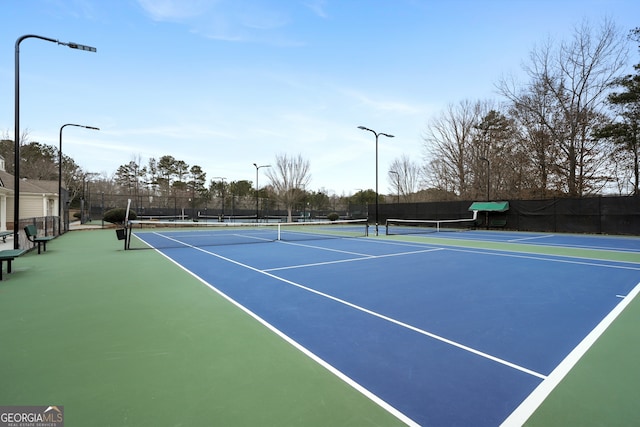 view of sport court