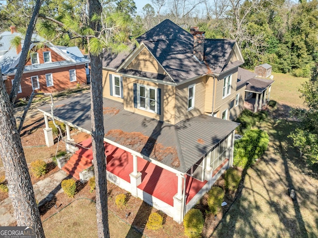 birds eye view of property