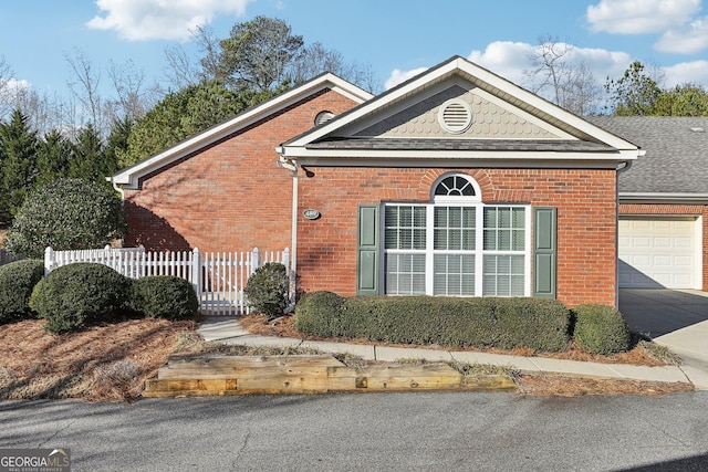 view of home's exterior featuring a garage