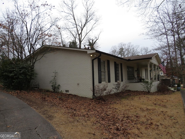 view of side of property