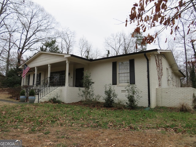 view of front of home