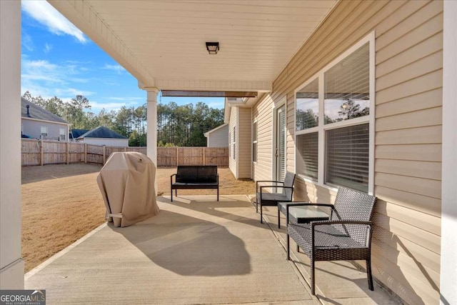 view of patio / terrace with grilling area