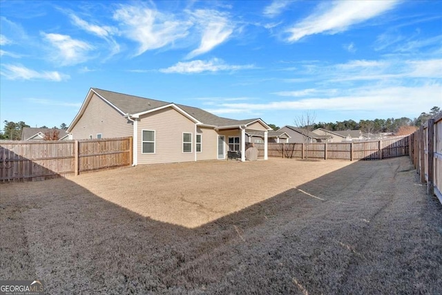 view of rear view of property