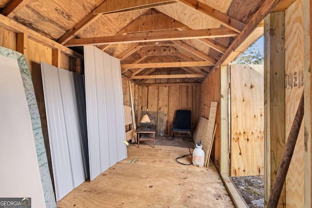 view of storage room